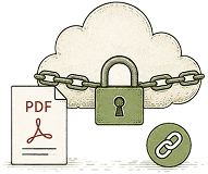 A PDF streaming from a padlocked cloud